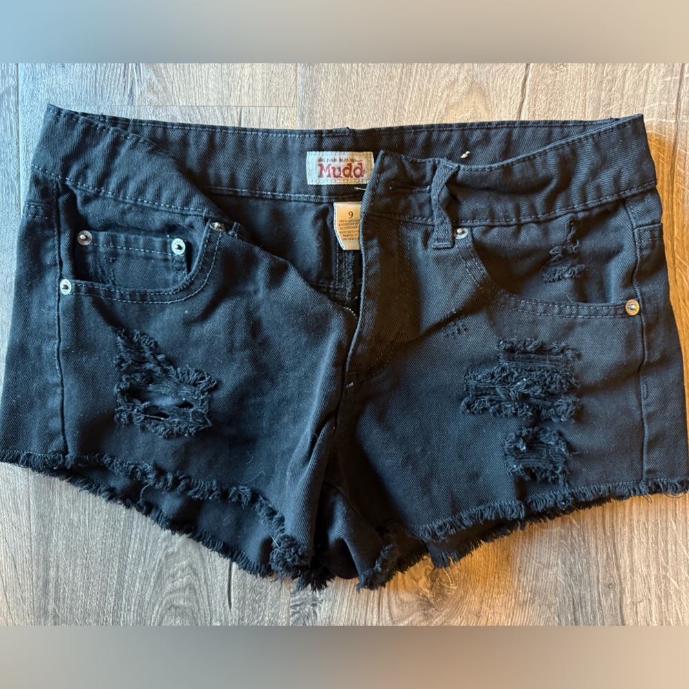 Mudd Black Denim Shorts